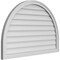 Ekena Millwork Round Top Surface Mount PVC Gable Vent w/ 2"W x 1-1/2"P Brickmould Frame, 42"W x 28"H GVPRT42X2802SN - alternate 4